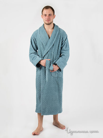 Халат махровый Buddemeyer S.A., цвет голубой