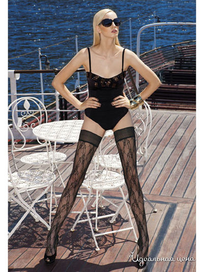 Чулки Trasparenze, цвет черный