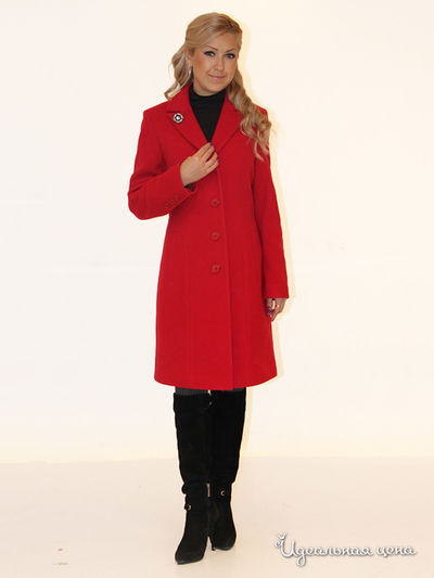 Пальто Синар, цвет красный