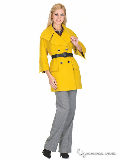 Пальто Синар, цвет желтый