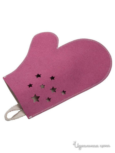 Рукавица Банные штучки, цвет малиновый