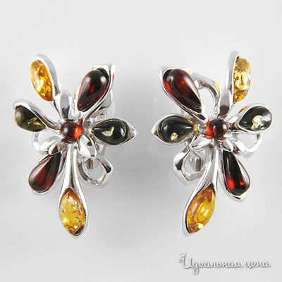 Серьги Migura, цвет коричневый