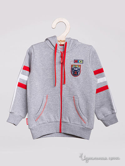 Толстовка PlayToday, цвет серый, красный