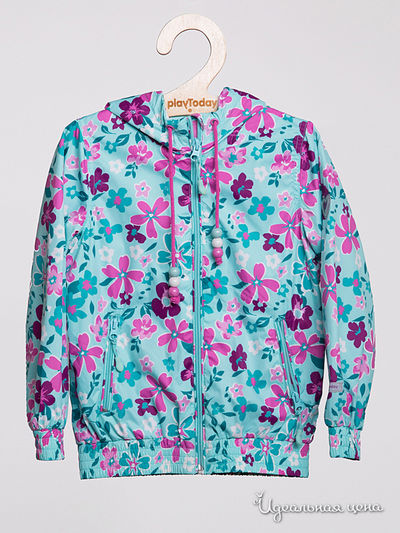 Ветровка PlayToday, цвет голубой, розовый
