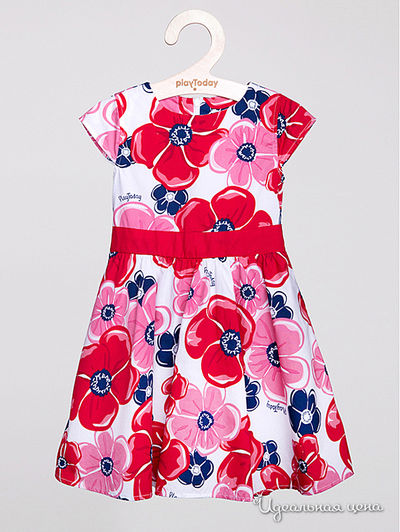 Платье PlayToday, цвет синий, красный, белый