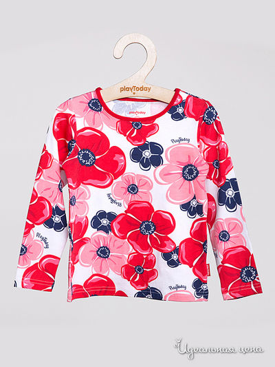 Футболка PlayToday, цвет синий, красный, белый