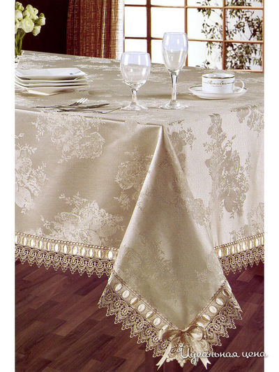 Комплект столового белья Softline, цвет светло-коричневый