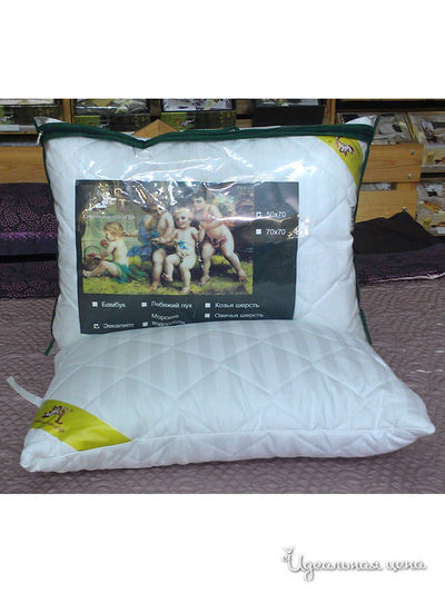 Подушка, 50х70 см Softline, цвет белый