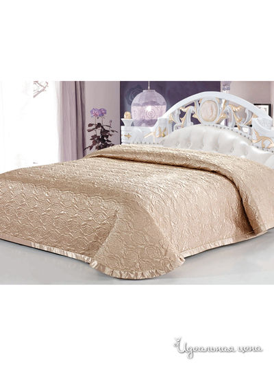 Покрывало стеганое, 240х260 см Softline, цвет светло-коричневый