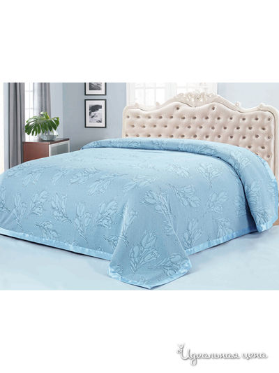 Покрывало, 220х240 см Softline, цвет голубой