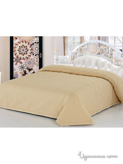 Покрывало стеганое, 220х240 см Softline, цвет бежевый