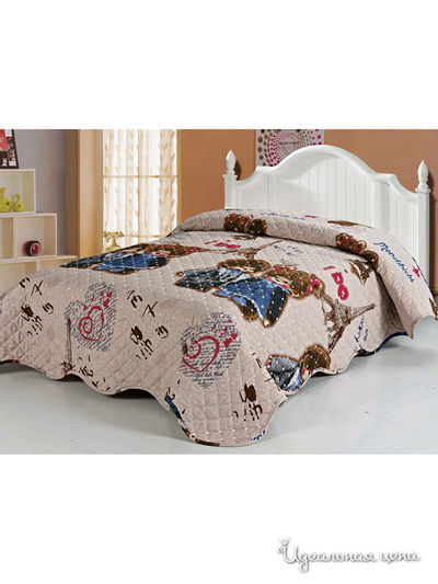 Покрывало стеганое, 180х220 см Softline, цвет бежевый