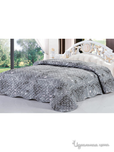 Покрывало стеганое, 160х220 см Softline, цвет серый