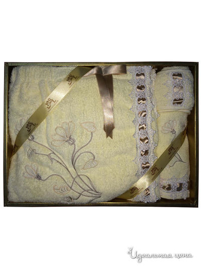 Банный комплект, 3 предмета Softline, цвет бежевый