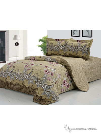 Комплект постельного белья 1.5-спальный Softline, цвет коричневый