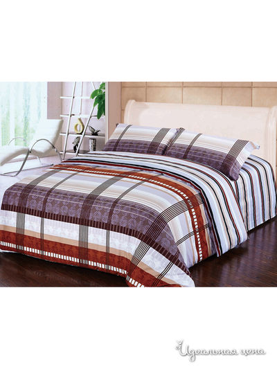 Комплект постельного белья 1.5-спальный Softline, цвет коричневый, бежевый