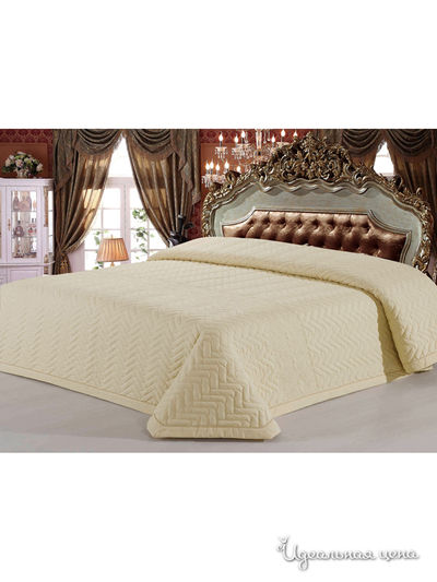 Покрывало стеганое, 220х240 см Softline, цвет кремовый