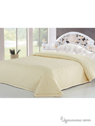 Покрывало стеганое, 220х240 см Softline, цвет кремовый