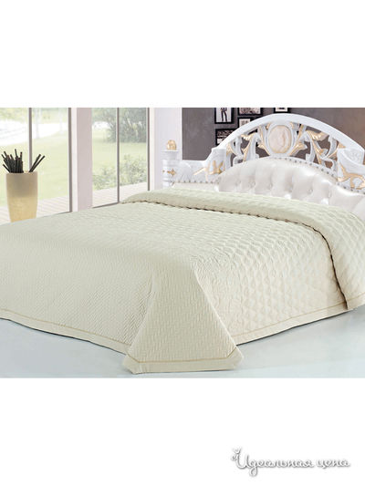 Покрывало стеганое, 220х240 см Softline, цвет светло-бежевый