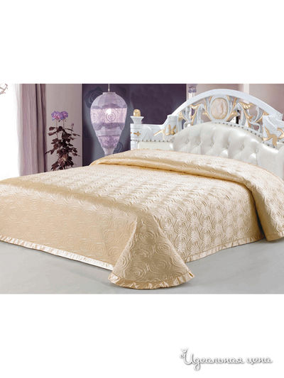 Покрывало стеганое, 220х240 см Softline, цвет золотистый