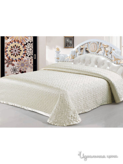 Покрывало стеганое, 220х240 см Softline, цвет кремовый