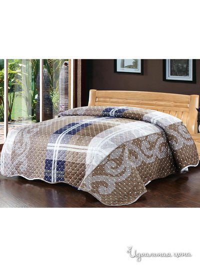 Покрывало стеганое, 220х240 см Softline, цвет коричневый