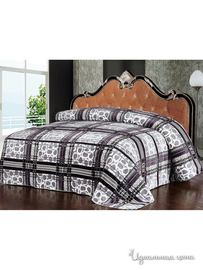 Плед, 200*220 см Softline, цвет коричневый, бежевый