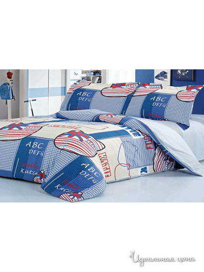 Комплект постельного белья, 1,5-спальный Softline, цвет синий