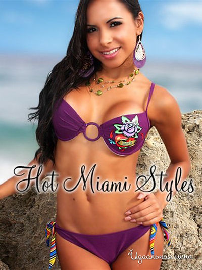 Купальник раздельный Hot Miami Styles, цвет фиолетовый