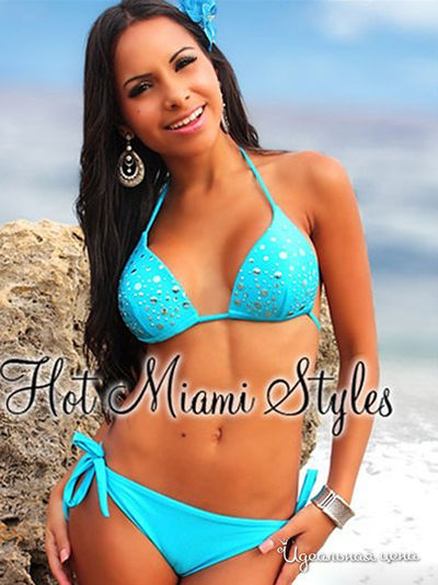 Купальник раздельный Hot Miami Styles, цвет голубой
