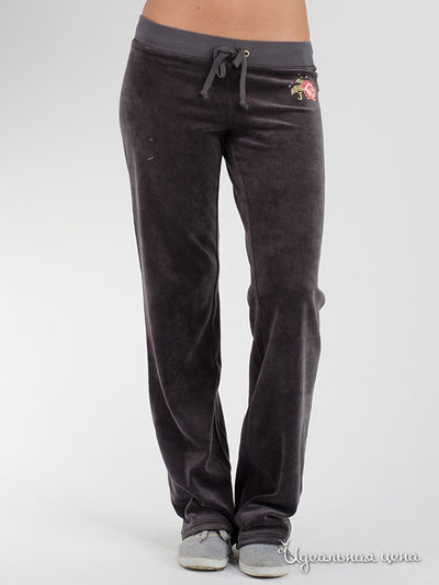 Брюки Juicy Couture, цвет серый
