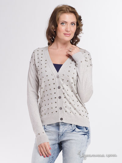 Кардиган Juicy Couture, цвет светло-серый