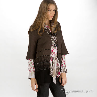 Кардиган Luisa Cerano, цвет цвет коричневый