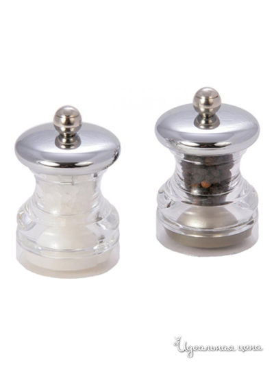 Набор мельниц для соли и перца Cole & Mason, цвет прозрачный