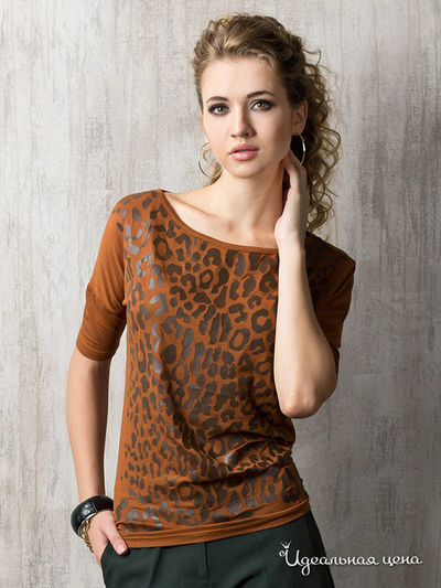 Блуза Viaggio Donna, цвет светло-коричневый