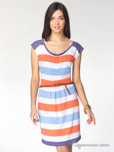 Платье Viaggio Donna, цвет коралловый, синий