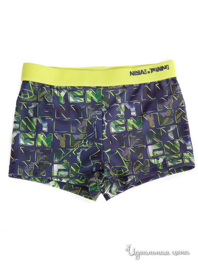 Плавки Button Blue, цвет темно-синий с орнаментом