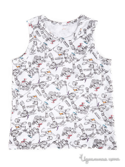 Майка Button Blue, цвет белый