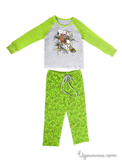 Пижама Button Blue, цвет серый, салатовый