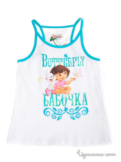 Майка Button Blue, цвет белый