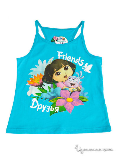 Майка Button Blue, цвет бирюзовый