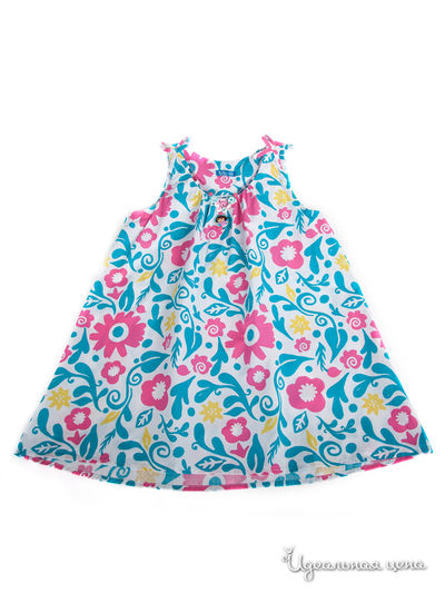 Сарафан Button Blue, цвет белый с орнаментом