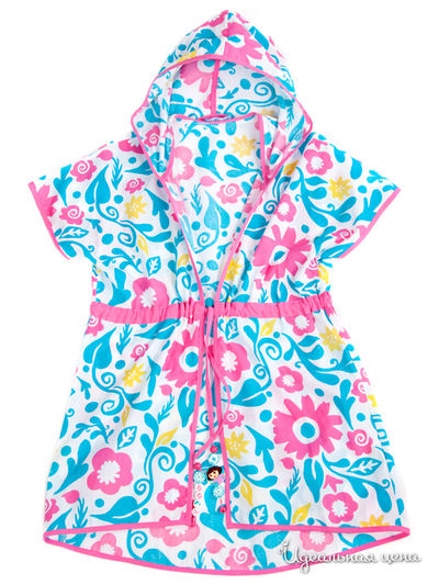 Туника Button Blue, цвет белый с орнаментом