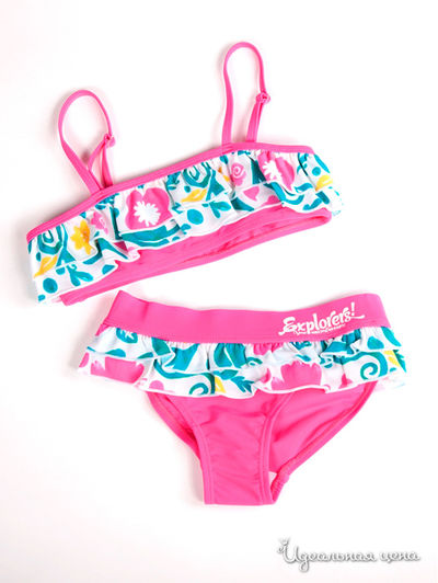 Купальник Button Blue, цвет ярко-розовый