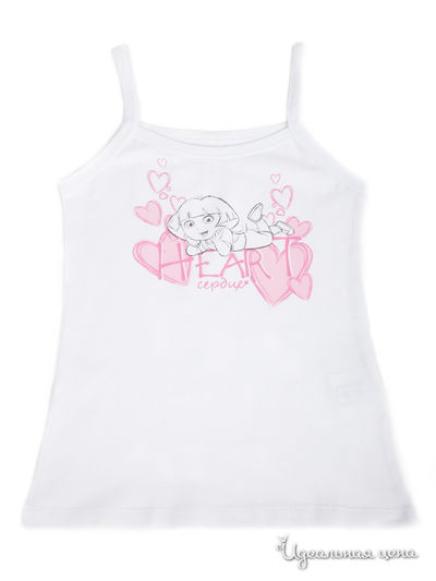 Майка Button Blue, цвет белый