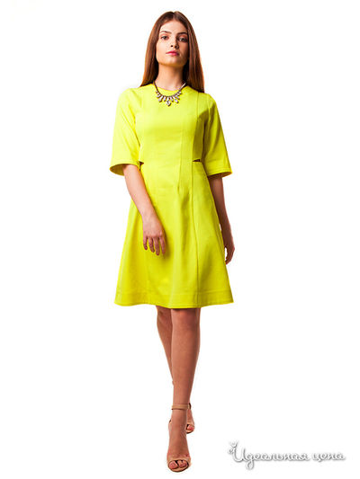 Платье Satin, цвет желтый