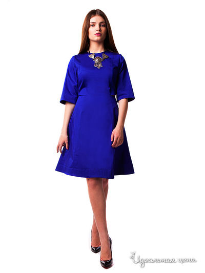 Платье Satin, цвет синий