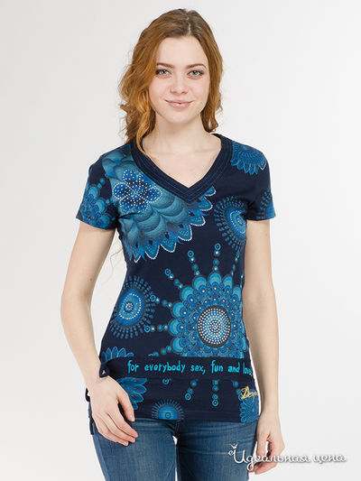 Футболка Desigual, цвет синий