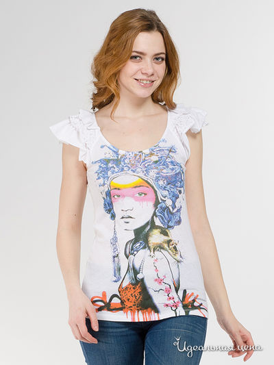 Футболка Fornarina, цвет белый