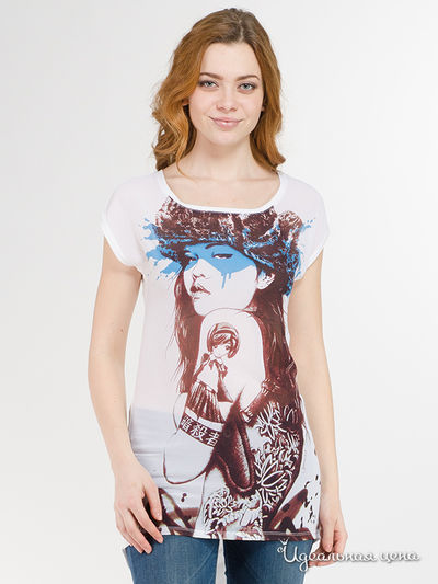 Футболка Fornarina, цвет белый